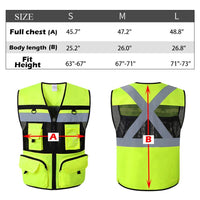 Reflective High Visibility Mesh Safety Vest Jack's Clearance