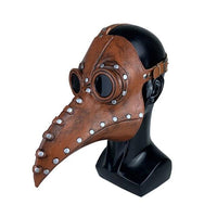 Medieval Steampunk Plague Doctor Bird Mask Latex Punk Cosplay Mask Beak Adult Halloween Event Cosplay Props Accessories Jack's Clearance