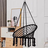 Outdoor Hammock Garden Swing Tassel Handmade Knitted Patio Egg Chair Jack's Clearance