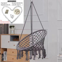 Outdoor Hammock Garden Swing Tassel Handmade Knitted Patio Egg Chair Jack's Clearance