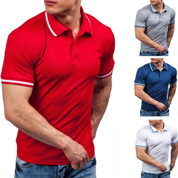 ZOGAA Brand Men Polo Shirt Solid Color Short-Sleeve Slim Fit Shirt Men Cotton Polo Shirts Casual Shirts 2021 New Men Polo Shirt Jack's Clearance