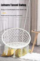 Outdoor Hammock Garden Swing Tassel Handmade Knitted Patio Egg Chair Jack's Clearance