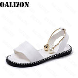 New Summer Women's Beaded Pearly Sandals Slippers Shoes Women Ladies Flats Sandals Flip Flop Casual Flat Slingback Sandals Shoes Jack's Clearance