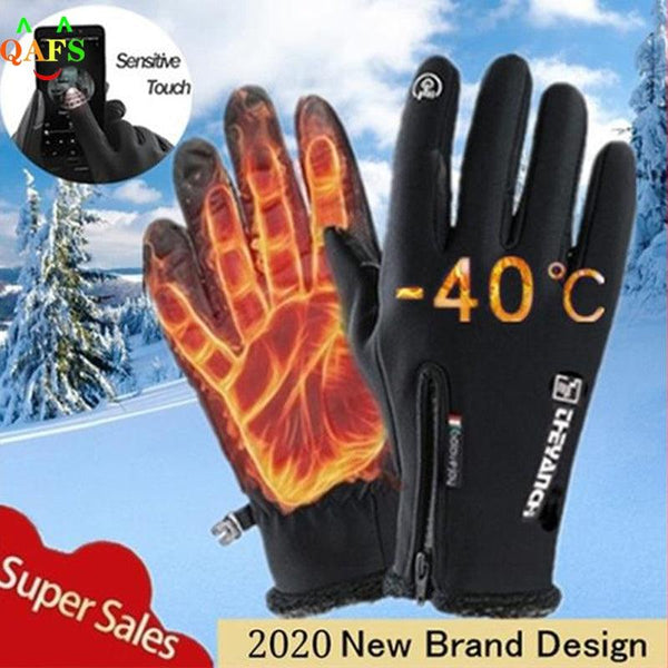 Outdoor Winter Gloves Waterproof Moto Thermal Fleece Lined Resistant Touch Screen Non-slip Motorbike Riding Jack's Clearance